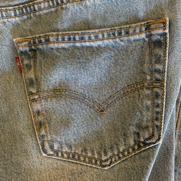 MENS VINTAGE 501 LEVIS FADED BLUE DECEMBER 1998 0134 33 X 33 SUMMER SCHOOL - Picture 8 of 16